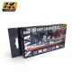 Acrylic Paint Set - WWII US Navy Camouflages (17ml x 6)