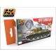 WWII Soviet Camouflages Acrylic Paint set (17ml x 6)