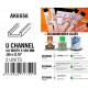 Styrene U Channel 4.0 width x 350mm (3pcs)