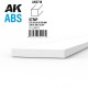ABS Strips 0.75 x 5.00 x 350mm (10pcs)
