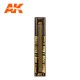 Brass Pipes (diameter: 1.5mm, length: 20cm, 5pcs)