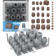 Wargames Basing Bit - Wargame Scenery #Wood Barrels (32pcs)
