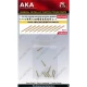 1/700 USN 203mm Metal Gun Barrel for Heavy Cruiser (9pcs)