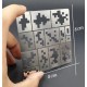 Digital Camo Stencil (Masking) #Large for 1/35, 1/100 Gundam/Scale Models (80x80mm)