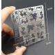 Digital Camo Stencil (Masking) #Medium for 1/35, 1/100 Gundam/Scale Models (80x80mm)