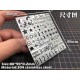 WWII Soviet AFV Stencil (Masking) for 1/32, 1/35 Scale Models (80x90mm)