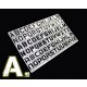 Letter Stencil (Masking) A for 1/35, 1/100 Scale Models (90x55mm)