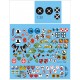 1/32 WWII German Messerschmitt Bf109 Unit Badges Emblems Decals Set (3 Sheets)