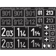 Painting Stencils for 1/35 WWII German Tiger I Late Production sPz.Abt 507