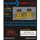 1/350 WWII IJN Destroyer Bollards (D: 1.2mm, H: 1.5mm)(16 Machined Brass Bollards)