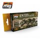 WWII Wargame US Armour Colour Set (17ml x 6)