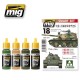 Acrylic Paint Set - PLA (Chinese People's Liberation Army) Colours (4x 17ml)