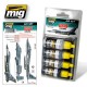 Acrylic Paint set - US Air Force Grey Modern Jets Colours (4 x 17ml)