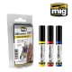 Oilbrushers Set - Basic Colours (3 Oil paints with fine brush applicators)