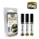 Oilbrushers Set - Bright Metal Colours (3 Paints w/Fine Brush Applicators)