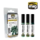 Oilbrushers Set - Mechas Green Tones (3 Paints w/Fine Brush Applicators)