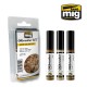 Oilbrushers Set - Earth Colours (3 Paints w/Fine Brush Applicators)