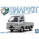 1/32 Snap Subaru Sambar Truck (Sterling Silver Metallic)