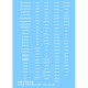 1/32 Generic Grumman Style Font Data (WHITE) Dry Transfers Decal
