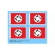 Fabric Textured Appliques for 1/35 WWII German Flags