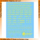 1/35 Non-stencil US Registration Codes (Yellow)