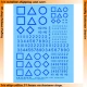 1/35 British Junior Regiment Squadron Symbols (Blue) 