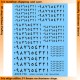 1/35 Arabic Numbers (Black) 