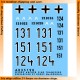 Dry Transfers for 1/35 LSSAH Panther Ausf G, 1 Kompanie (Ardennes 1944)