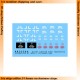 Dry Transfers for 1/35 Stug III B,C,D or E, Stug Abt.226 