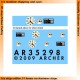 1/35 Opel Blitz Instruments and Placards for Italeri kit