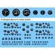 1/35 Dry Transfer - M-36 Motor Gun Carriage Instruments for Academy kit #1395