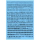 1/35 Generic Stencil Style Lettering (Black, Nano Film Decals)