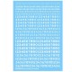 1/35 Generic Stencil Style & Non-Stencil Style Numbers (White, Nano Film Decals)