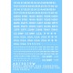 1/72 Generic Early War Registration Codes, Non-Stencil Style (White) 