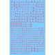1/72 WWII German Tactical Symbols All Known 1942-1945 (Red) 