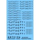 1/72 Arabic Numbers (Black) 