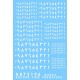 1/72 Arabic Numbers (White) 