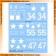 Decals for 1/35 US 6th Armoured Division M4 (Early)