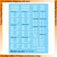 1/35 US D-Day Shipping Stencils for Halftracks and Armour other than Shermans
