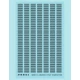Resin on Clear Decal Film for O Scale Louvers (14 Inch)