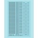 Resin on Clear Decal Film for G Scale 1.25 Inch Single-Row Rivets