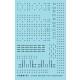 O Hopper Car Rivet Set Sheet 2 (Resin on Clear Decal Film)