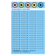 Creature Eyeball Decals w/Round Pupils #Small (Waterslide Decals)