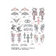 1/6 - 1/4 Celtic & Tribal Tattoos (Waterslide Decals)