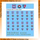 1/35 US 82nd Airborne &9th and 38th Infantry Divisions Uniform Patches