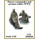 1/35 WWII Panzer Commander & German Soldier (2 figures)