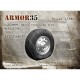 1/35 UAZ-3909 Wheel with Flat Tyre "KAMA219" (1pc)