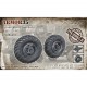 1/35 GAZ-66 Wheel Set K-70 (4pcs & 1 Spare)