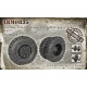 1/35 ZiL-164, ZiS-150 Wheel set I-252B under load (6pcs & 1 spare)