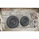 1/35 GAZ-66 Wheel set K-70 Early Disc Type Under Load (4 pcs & 1 spare)